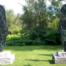 "The Listeners" Sculpture by Chris Curtis, Vermont Verde Serpentine on granite bases